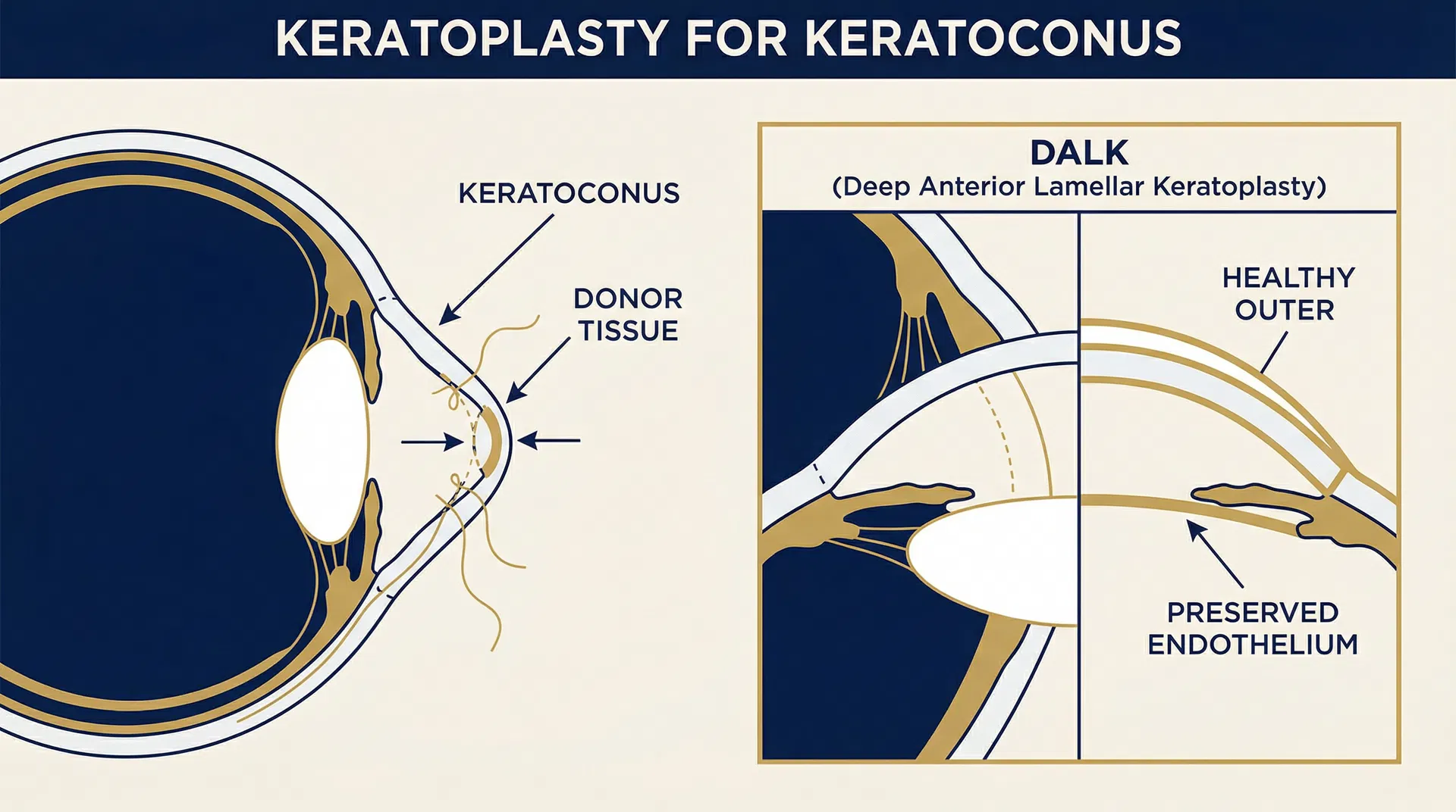 Transplante de córnea — PKP e DALK