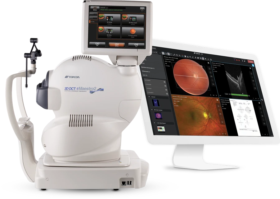 OCT com Angio-OCT Maestro 2 — Topcon — Drudi e Almeida